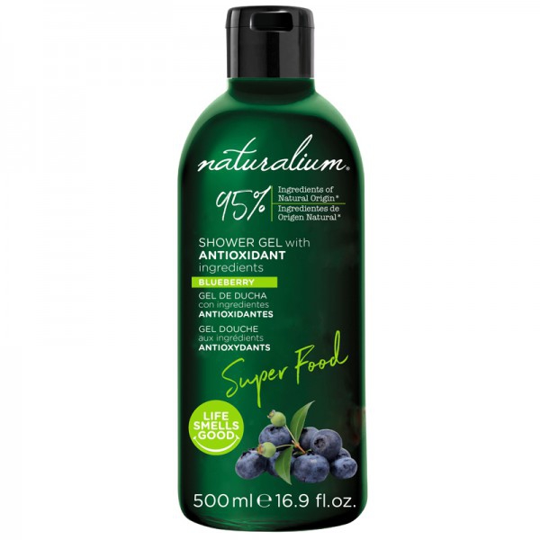 Blueberry Naturalium Superfood Gel Douche (500 ml) : effet antioxydant pour nettoyer et prendre soin de votre peau Blueberry Naturalium Superfood Gel Douche (500 ml) : effet antioxydant pour nettoyer et prendre soin de votre peau